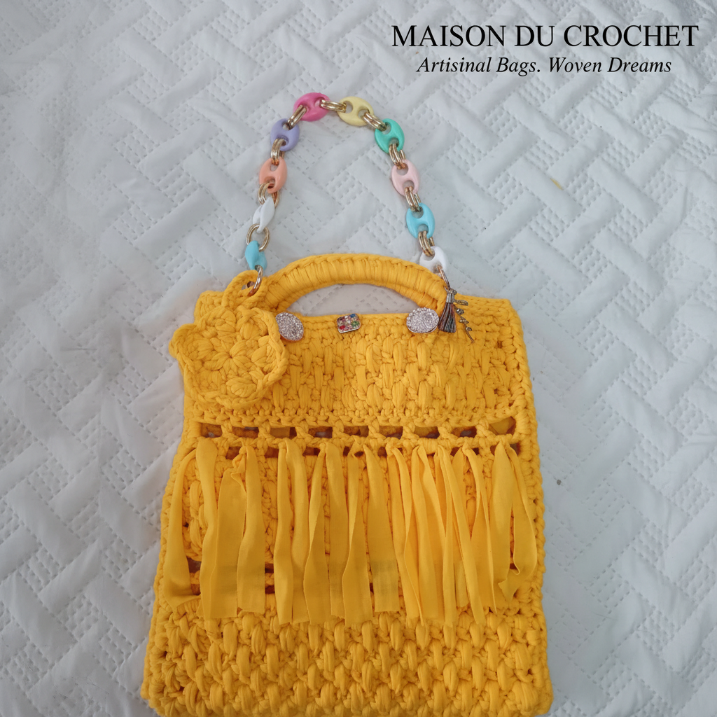 Borse artigianali con uncinetto by dbhandmade.shop di Eleonora Di Buduo