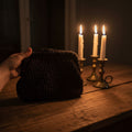 Clutch Nera Oro Uncinetto