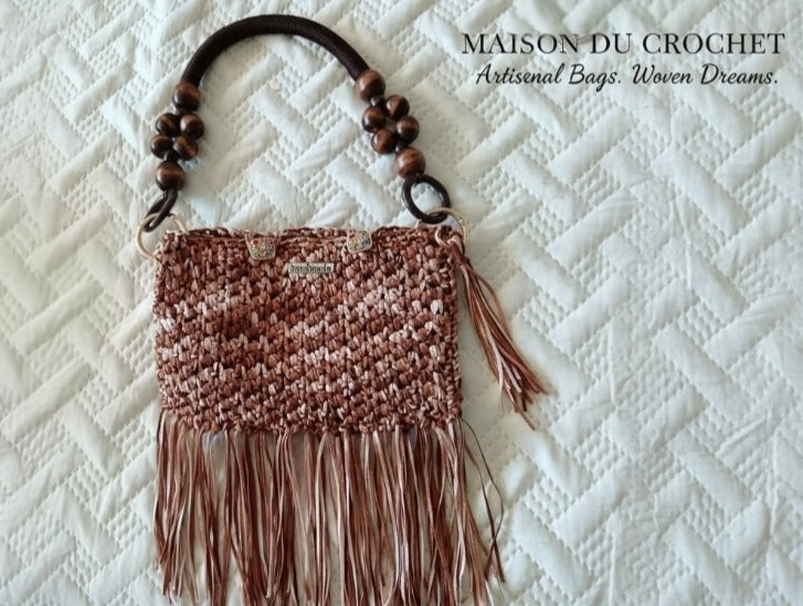 Borsa pochette fatta all'uncinetto handmade by Ele