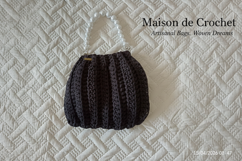 Borsa nera perle