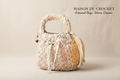 Borsa panna su sfondo Maison du Crochet